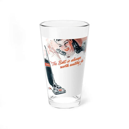 Premier vacuum cleaner ad, Ladies' Home Journal, 1945 (Magazine Illustration) Pint Glass 16oz 16oz - Go Mug Yourself