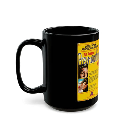 PREMONITION ALAN RUDOLPH (VHS COVER) - Black Coffee Mug-Go Mug Yourself