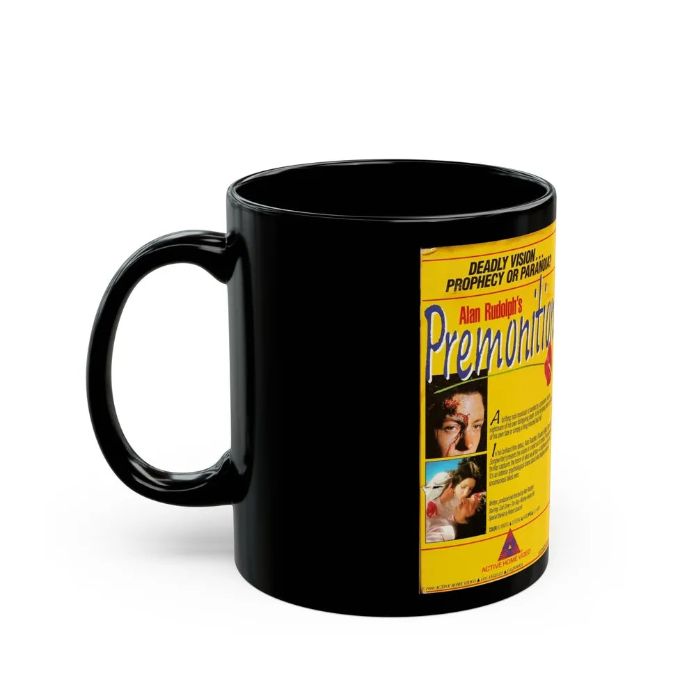 PREMONITION ALAN RUDOLPH (VHS COVER) - Black Coffee Mug-Go Mug Yourself