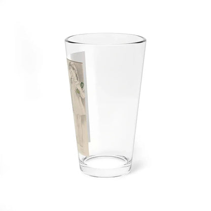 Preparing for School, pencil advertisement, circa 1930s-40s (Magazine Illustration) Pint Glass 16oz - Go Mug Yourself