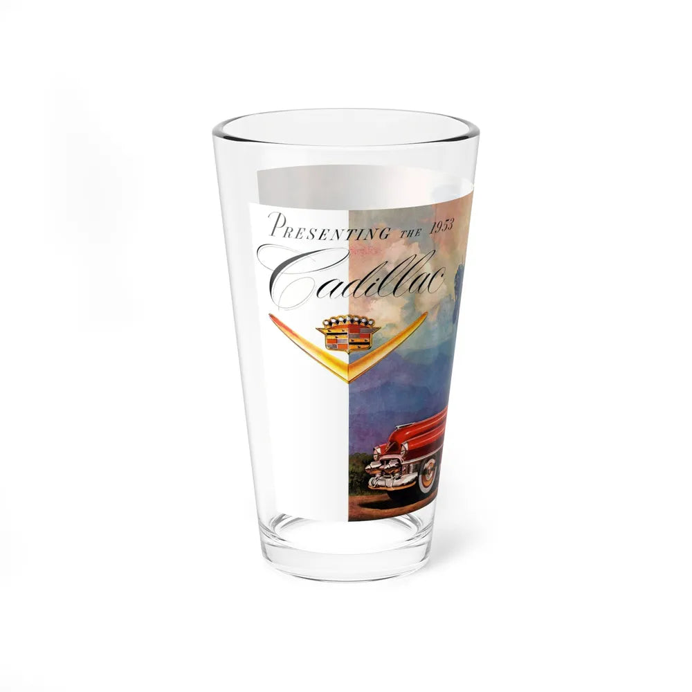 Presenting the1953 Cadillac, 1953 (Magazine Illustration) Pint Glass 16oz-Go Mug Yourself