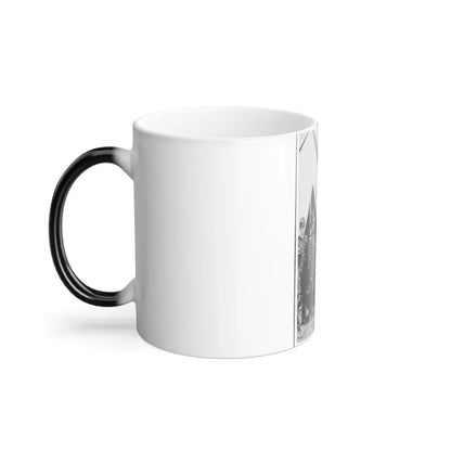 President Abraham Lincoln Posed With Union Officers and Soldiers During His Visit to Antietam, Maryland, October 3, 1862 (U.S. Civil War) Color Changing Coffee Mug 11oz-Go Mug Yourself