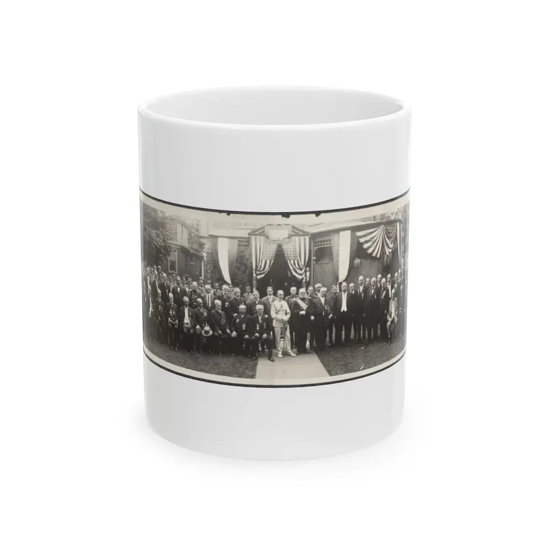 President Taft At G.A.R. Convention, Rochester, New York (U.S. Civil War) White Coffee Mug 11oz - Go Mug Yourself