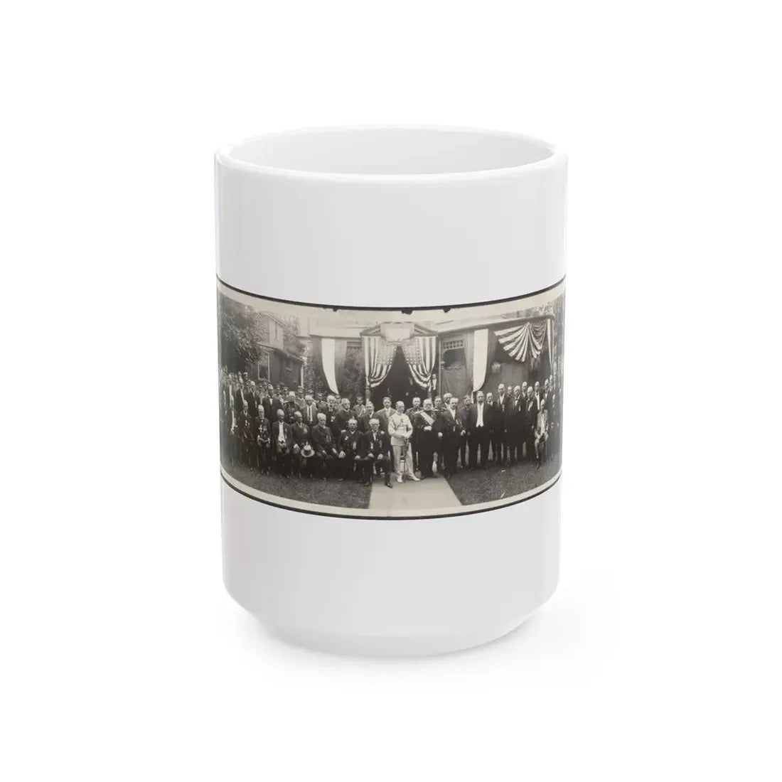 President Taft At G.A.R. Convention, Rochester, New York (U.S. Civil War) White Coffee Mug 15oz - Go Mug Yourself