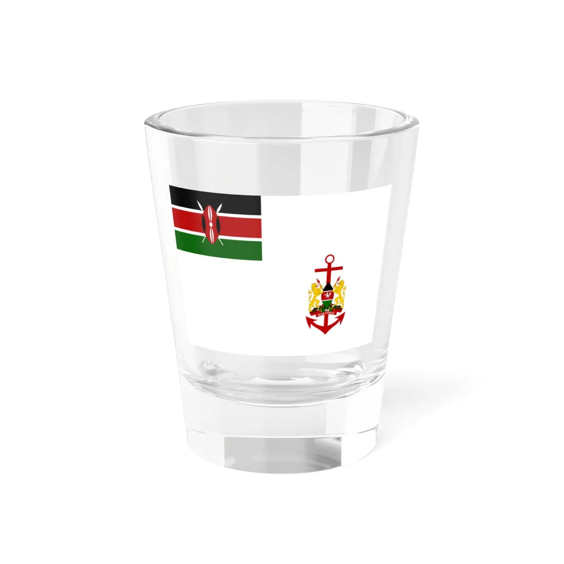 Presidential Colour of the Kenyan Navy (Kenya) Shot Glass 1.5oz 1.5oz - Go Mug Yourself