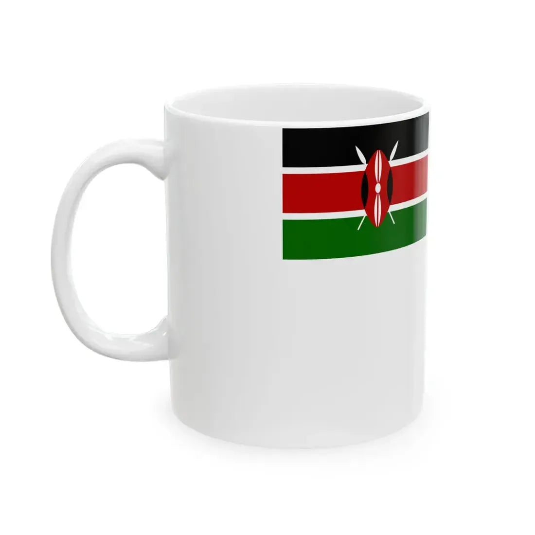 Presidential Colour of the Kenyan Navy (Kenya) White Coffee Mug - Go Mug Yourself