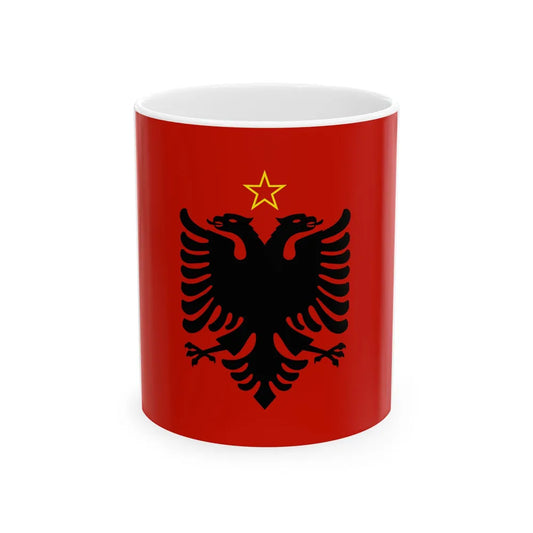 Presidential flag of Albania 1946-1992 (Albania) White Coffee Mug 11oz - Go Mug Yourself