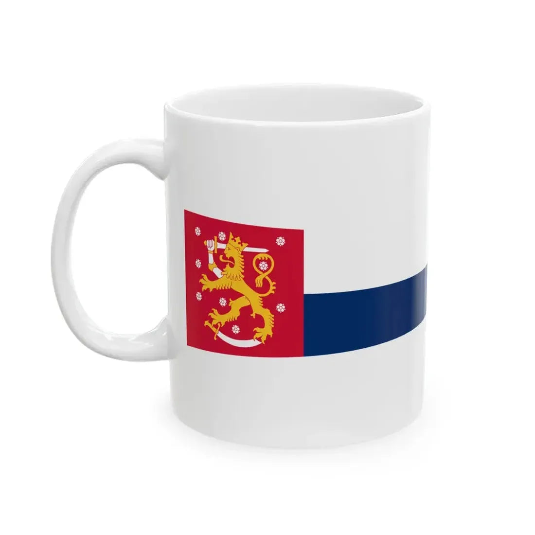 Presidential pennant of Finland (Finland) White Coffee Mug - Go Mug Yourself
