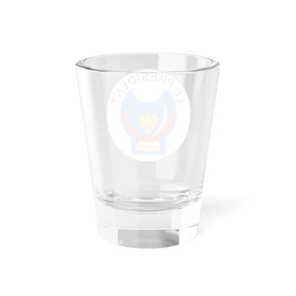 Presidential Seal of the Democratic Republic of the Congo grey spear (Congo) (Coat of Arms) Shot Glass 1.5oz - Go Mug Yourself