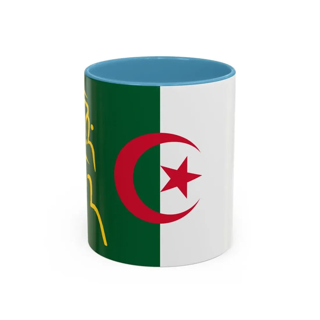 Presidential Standard of Algeria - Accent Coffee Mug 11oz Light Blue - Go Mug Yourself