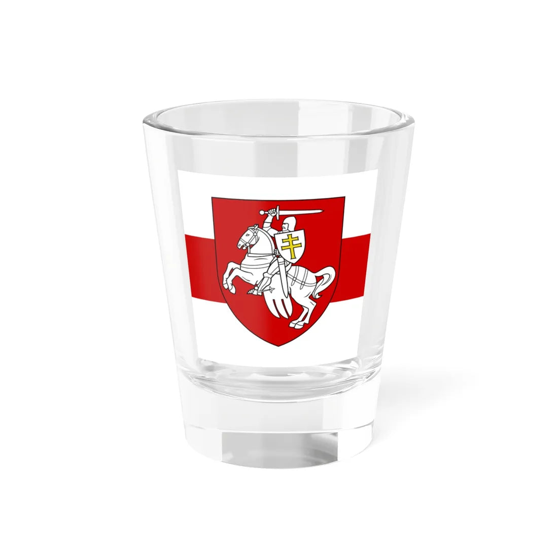 Presidential Standard of Belarus fictional (Belarus) (Coat of Arms) Shot Glass 1.5oz 1.5oz - Go Mug Yourself