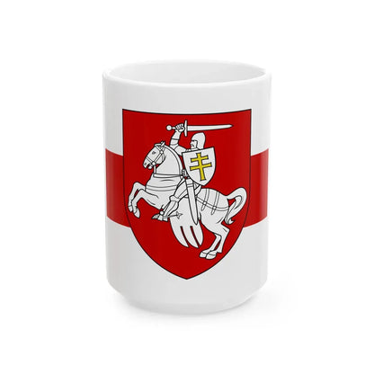 Presidential Standard of Belarus fictional (Belarus) White Coffee Mug 15oz - Go Mug Yourself