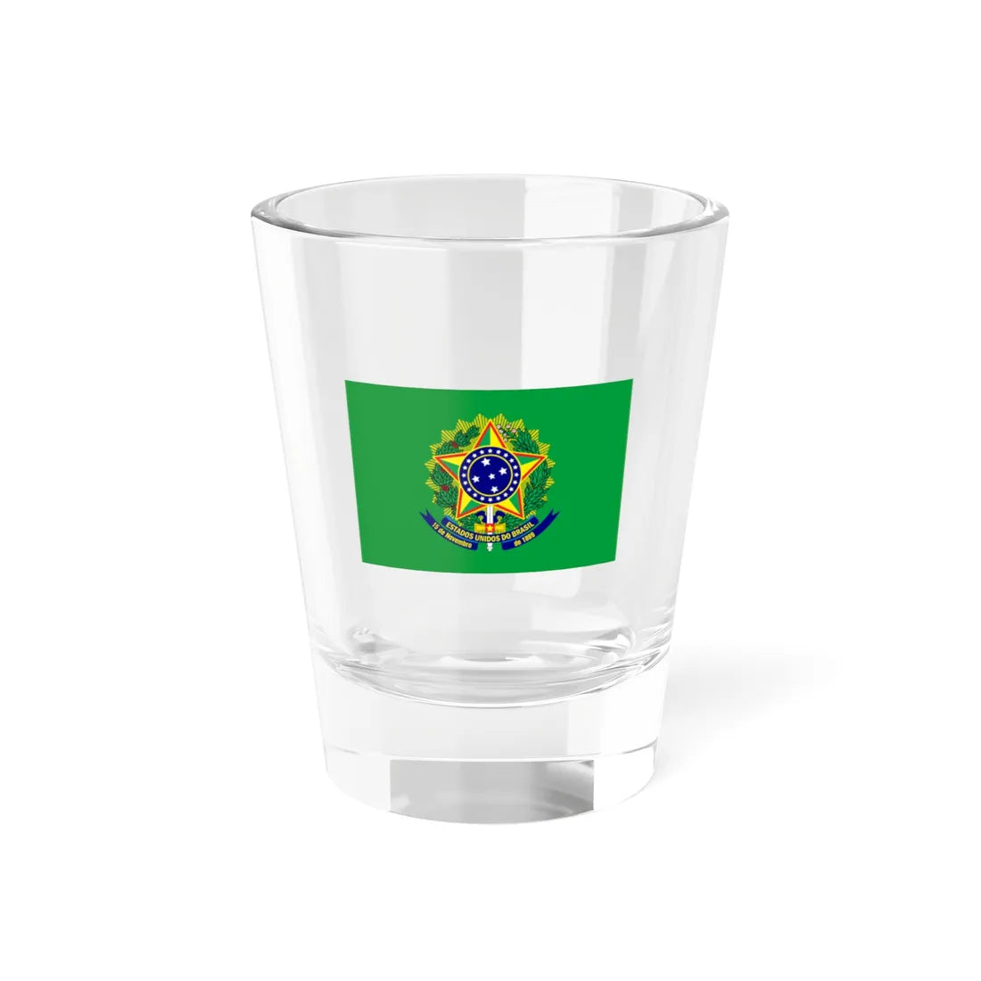 Presidential standard of Brazil 1947-1968 (Brazil) Shot Glass 1.5oz 1.5oz - Go Mug Yourself
