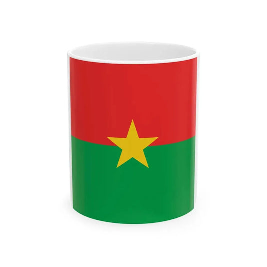Presidential Standard of Burkina Faso (Burkina Faso) White Coffee Mug 11oz - Go Mug Yourself