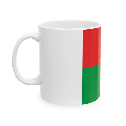 Presidential Standard of Burkina Faso (Burkina Faso) White Coffee Mug - Go Mug Yourself