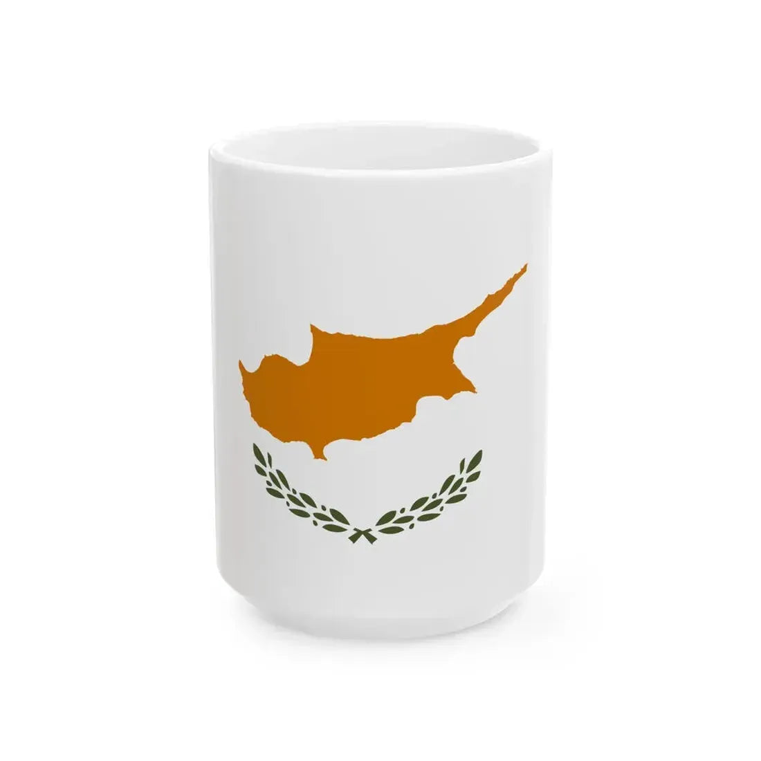 Presidential Standard of Cyprus (Cyprus) White Coffee Mug 15oz - Go Mug Yourself