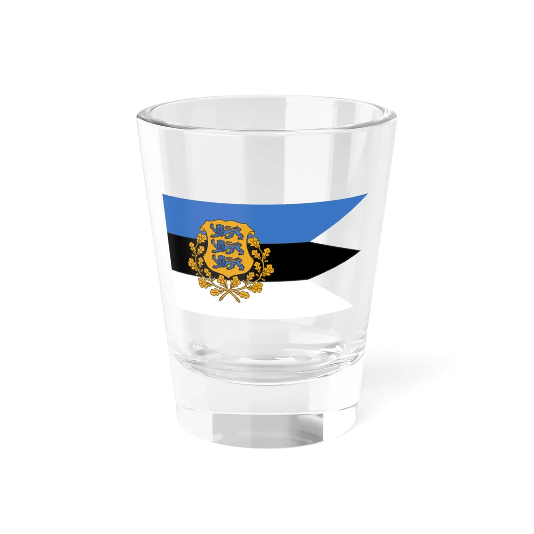Presidential Standard of Estonia at sea (Estonia) Shot Glass 1.5oz 1.5oz - Go Mug Yourself