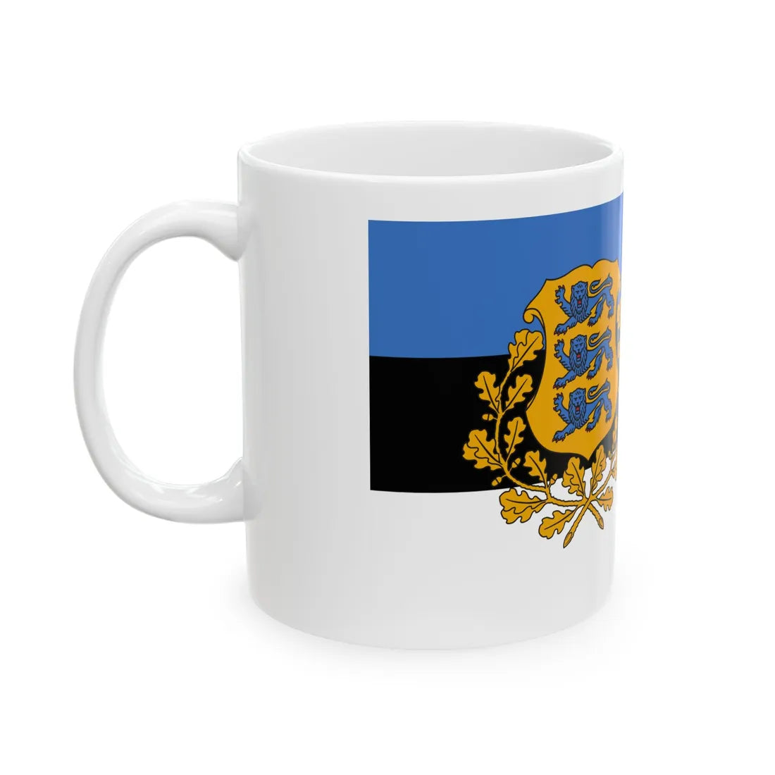 Presidential Standard of Estonia at sea (Estonia) White Coffee Mug - Go Mug Yourself