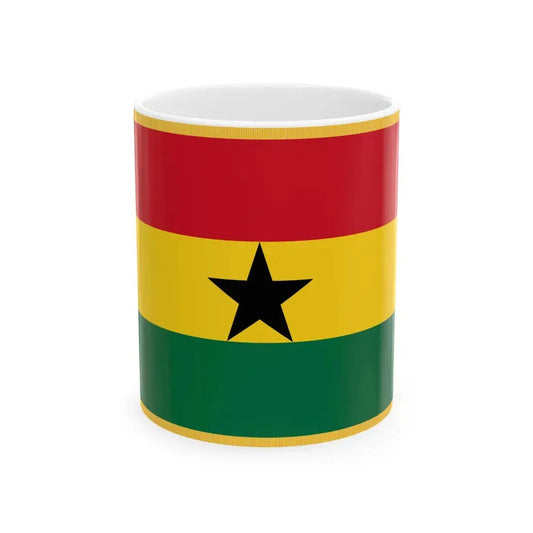Presidential Standard of Ghana (Ghana) White Coffee Mug 11oz - Go Mug Yourself