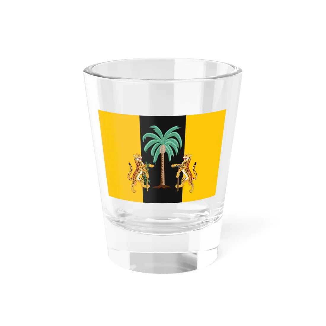 Presidential Standard of Guyana 1985-1992 under President H. Desmond Hoyte (Guyana) Shot Glass 1.5oz 1.5oz - Go Mug Yourself