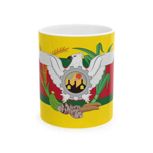 Presidential Standard of Guyana 1992-1997 under President Cheddi B. Jagan (Guyana) White Coffee Mug 11oz - Go Mug Yourself