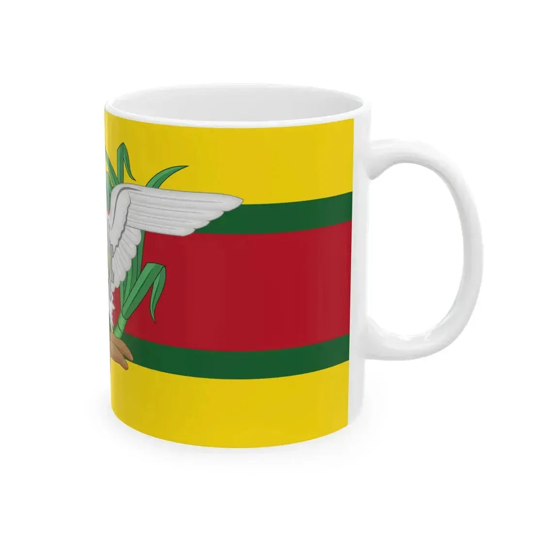 Presidential Standard of Guyana 1992-1997 under President Cheddi B. Jagan (Guyana) White Coffee Mug - Go Mug Yourself