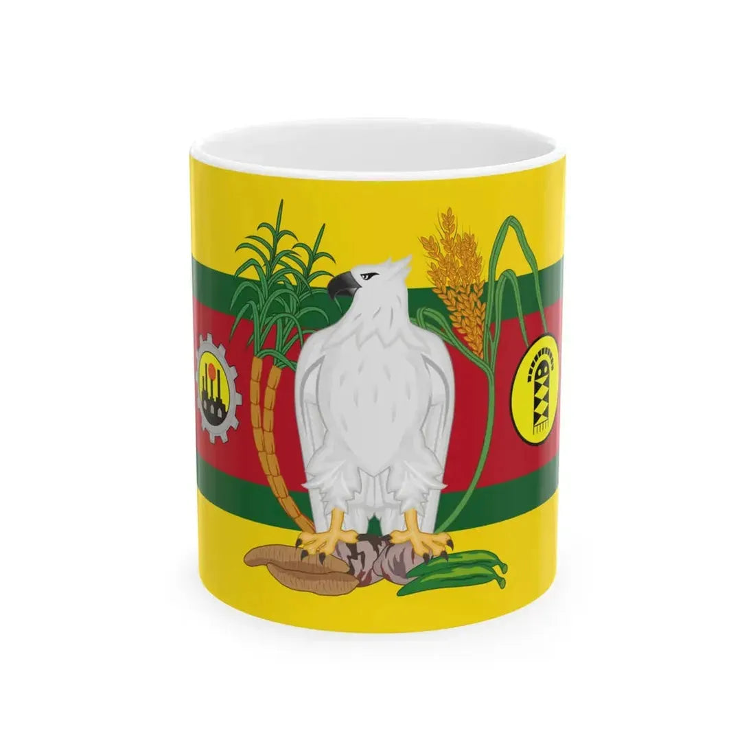 Presidential Standard of Guyana 1997-1999 under President Janet Jagan (Guyana) White Coffee Mug 11oz - Go Mug Yourself