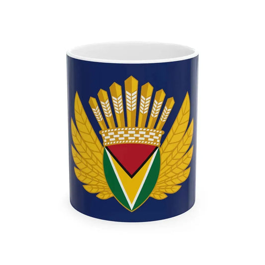 Presidential Standard of Guyana - President Irfaan Ali (Guyana) White Coffee Mug 11oz - Go Mug Yourself