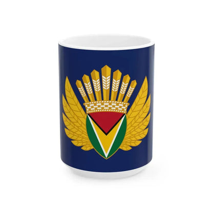 Presidential Standard of Guyana - President Irfaan Ali (Guyana) White Coffee Mug 15oz - Go Mug Yourself