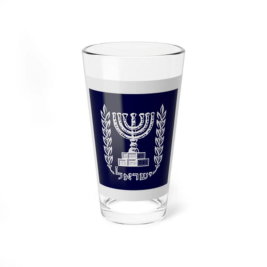 Presidential Standard of IsraelSquare (Israel) Pint Glass 16oz 16oz - Go Mug Yourself