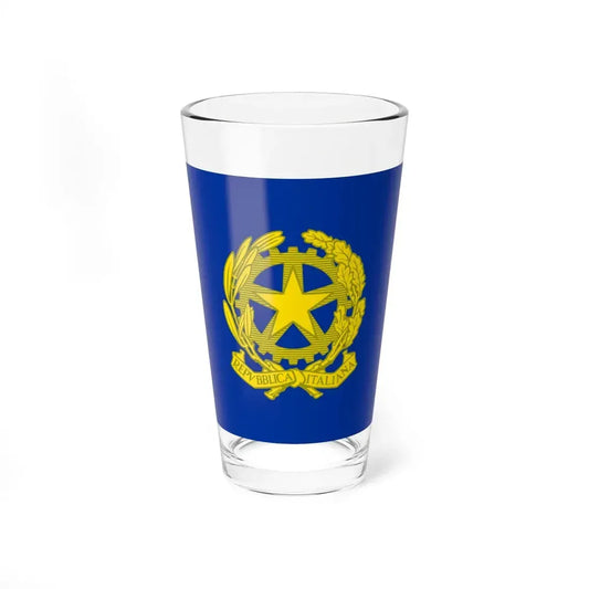 Presidential Standard of Italy 1965-1990 (Italy) Pint Glass 16oz 16oz - Go Mug Yourself