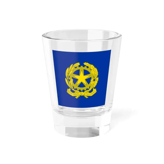 Presidential Standard of Italy 1965-1990 (Italy) Shot Glass 1.5oz 1.5oz - Go Mug Yourself