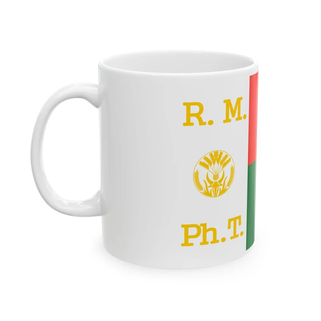 Presidential Standard of Madagascar 1959-1972 (Madagascar) White Coffee Mug - Go Mug Yourself