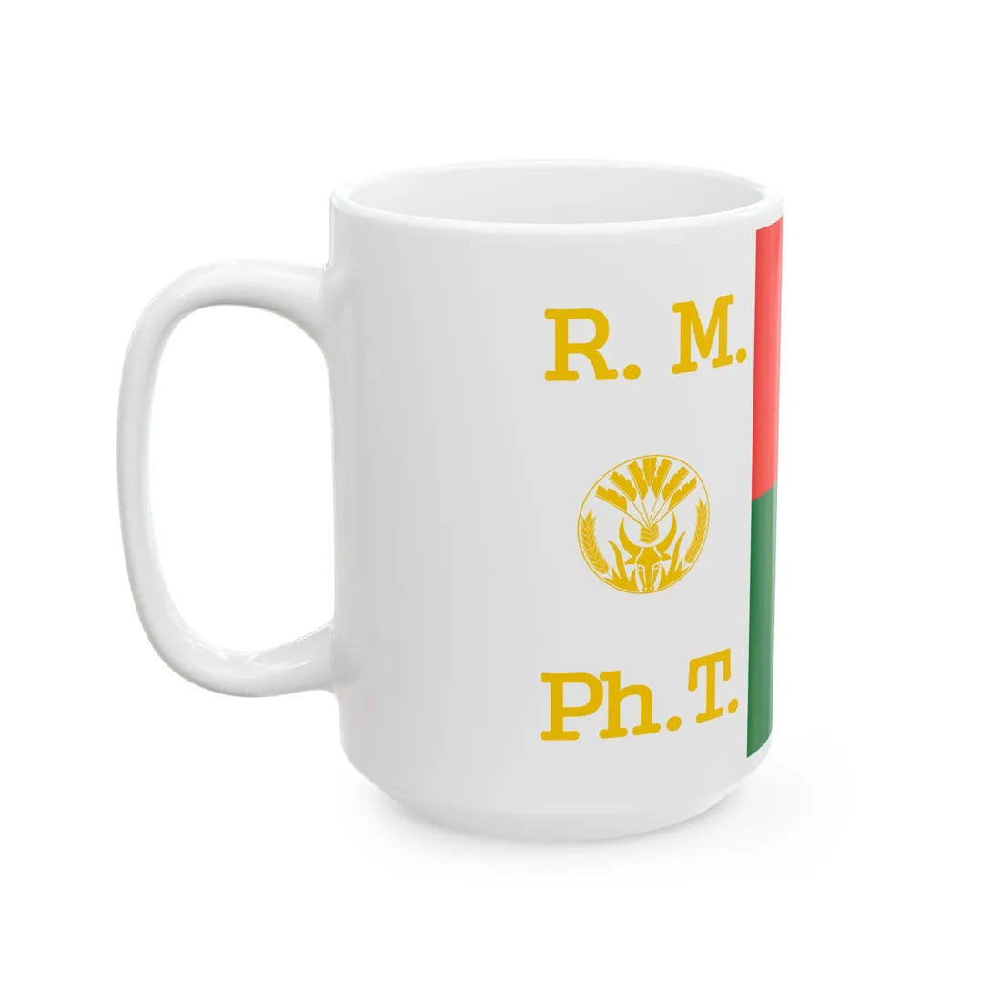 Presidential Standard of Madagascar 1959-1972 (Madagascar) White Coffee Mug - Go Mug Yourself