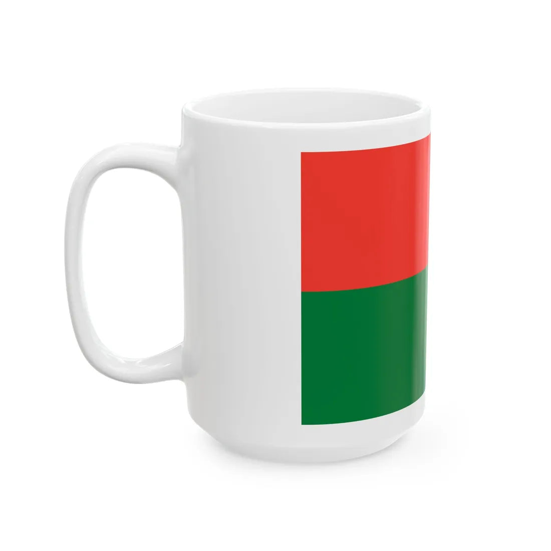 Presidential Standard of Madagascar 1959-1972 reverse (Madagascar) White Coffee Mug - Go Mug Yourself