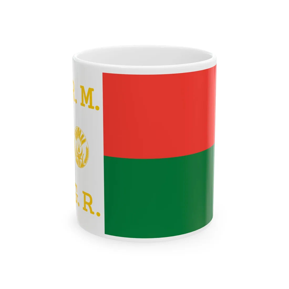 Presidential Standard of Madagascar 1972-1975 (Madagascar) White Coffee Mug 11oz - Go Mug Yourself
