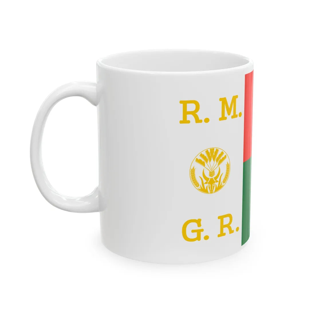 Presidential Standard of Madagascar 1972-1975 (Madagascar) White Coffee Mug - Go Mug Yourself