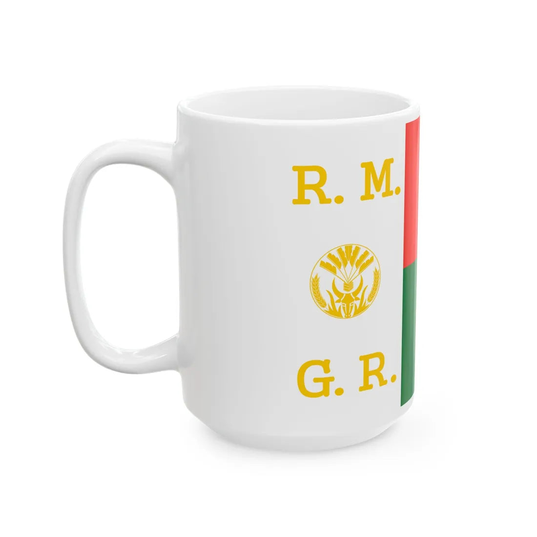 Presidential Standard of Madagascar 1972-1975 (Madagascar) White Coffee Mug - Go Mug Yourself