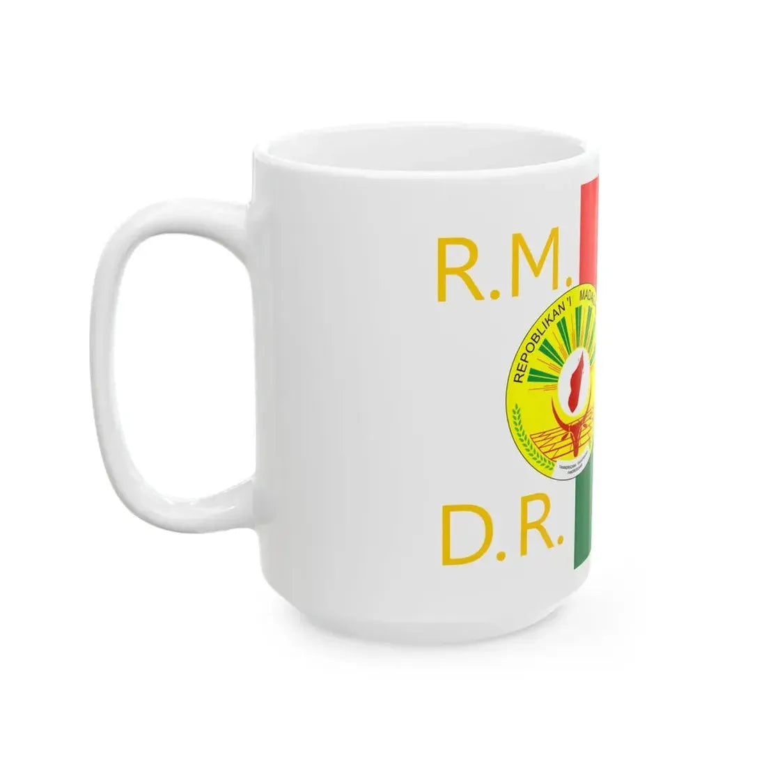 Presidential Standard of Madagascar 1998-2002 (Madagascar) White Coffee Mug - Go Mug Yourself