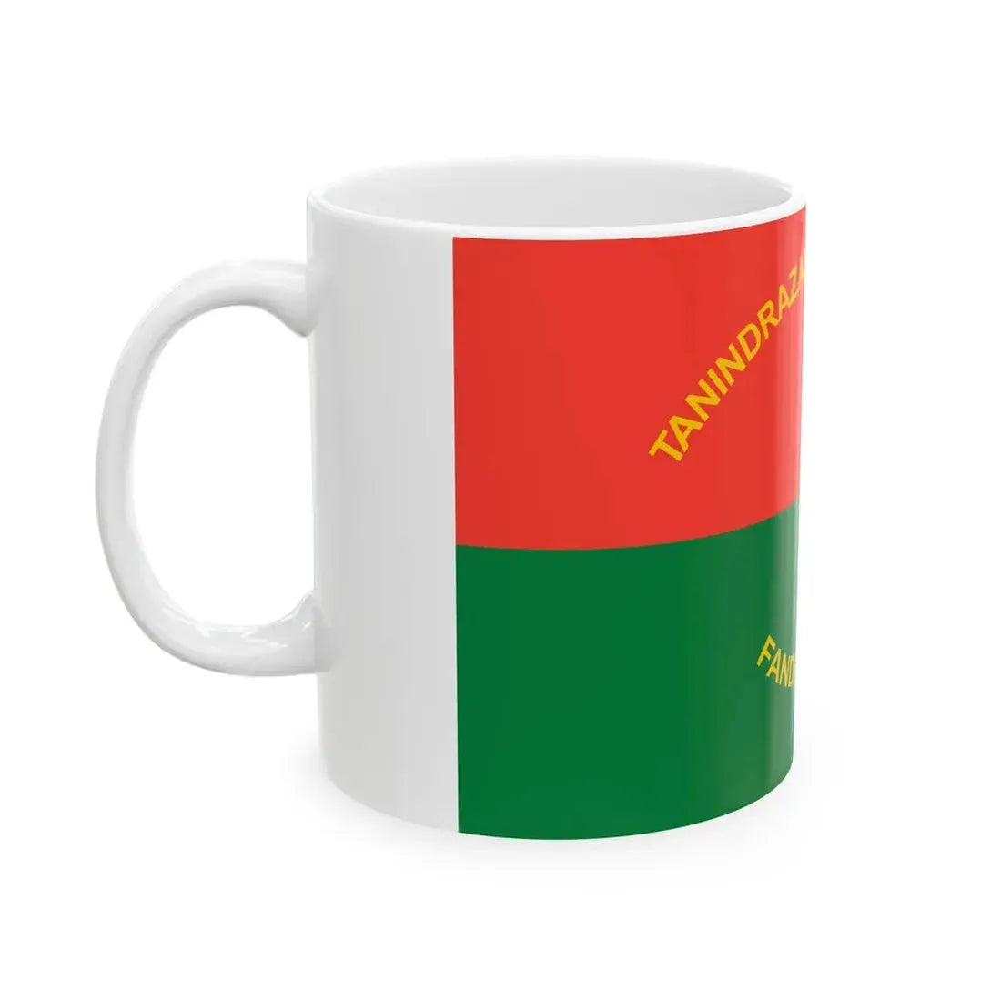 Presidential Standard of Madagascar 1998-2002 reverse (Madagascar) White Coffee Mug - Go Mug Yourself