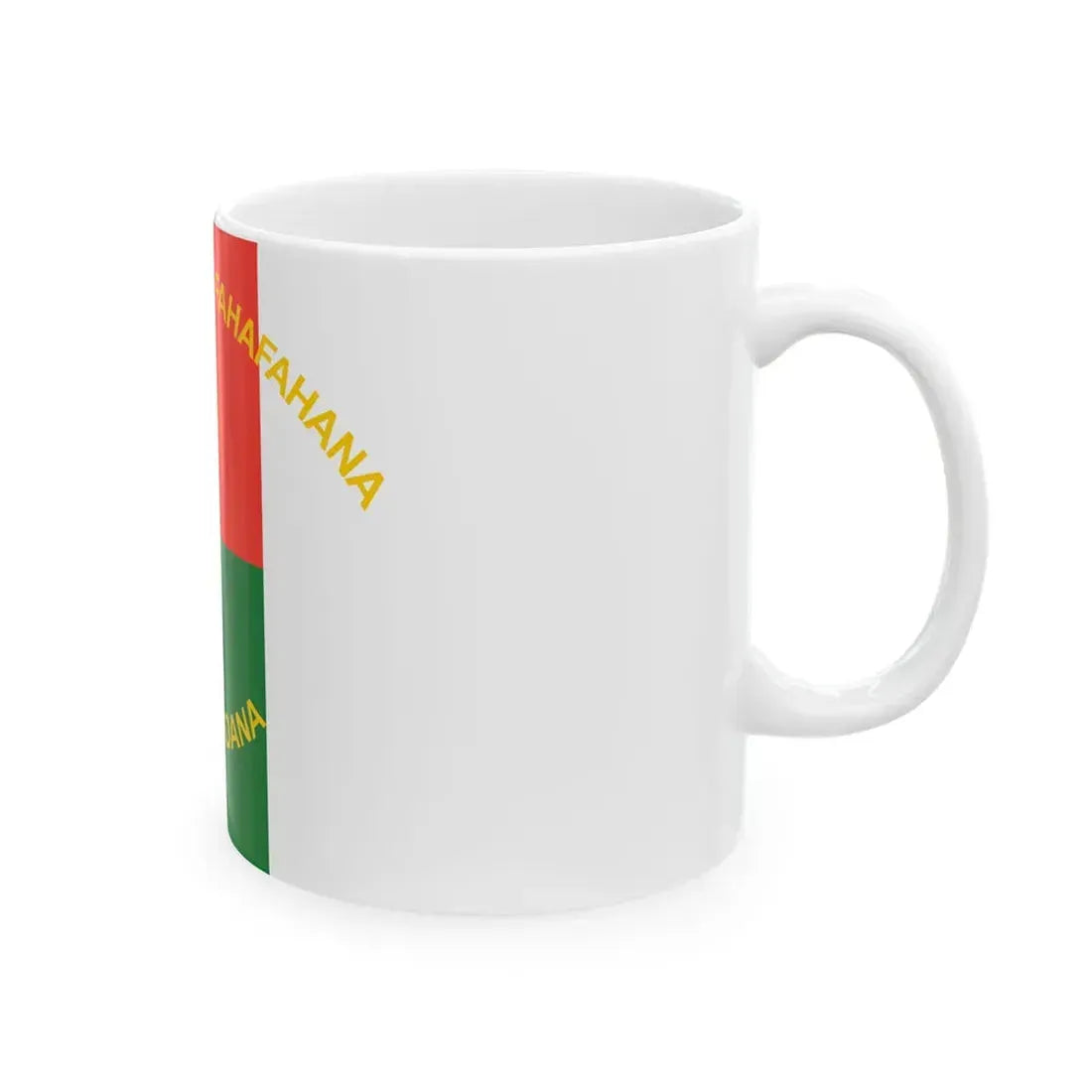 Presidential Standard of Madagascar 1998-2002 reverse (Madagascar) White Coffee Mug - Go Mug Yourself