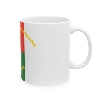 Presidential Standard of Madagascar 1998-2002 reverse (Madagascar) White Coffee Mug - Go Mug Yourself