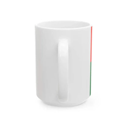 Presidential Standard of Madagascar 1998-2002 reverse (Madagascar) White Coffee Mug - Go Mug Yourself