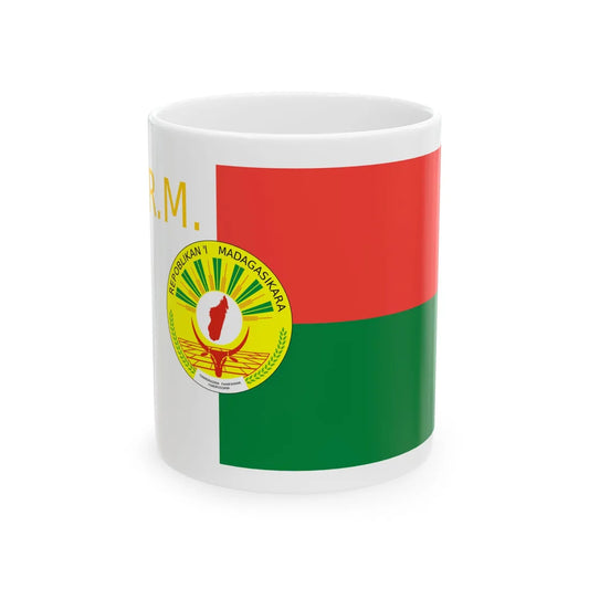 Presidential Standard of Madagascar (Madagascar) White Coffee Mug 11oz - Go Mug Yourself
