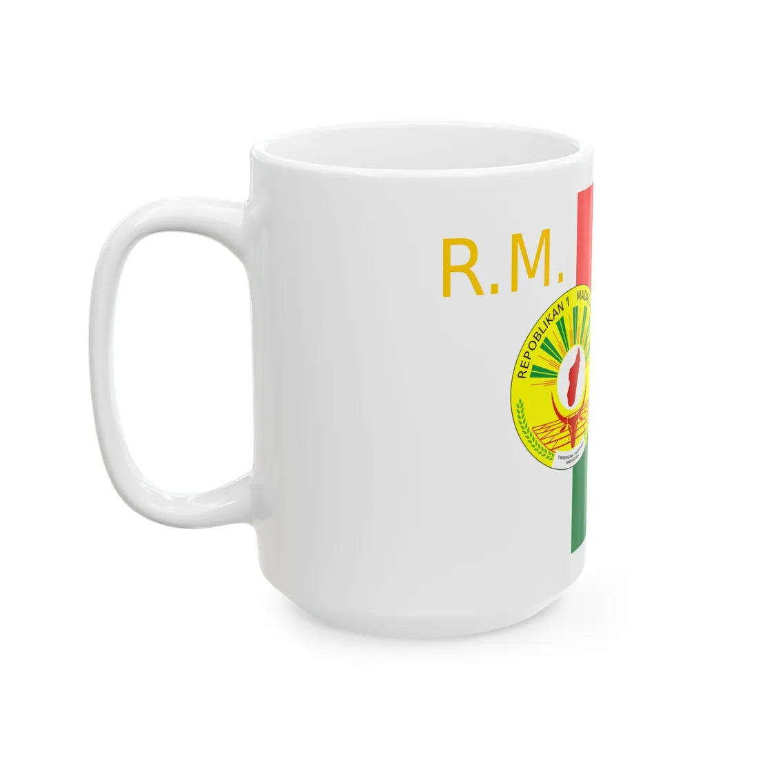 Presidential Standard of Madagascar (Madagascar) White Coffee Mug - Go Mug Yourself