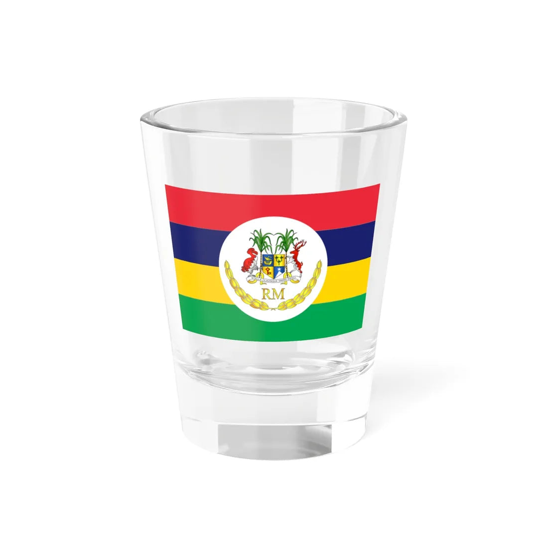 Presidential Standard of Mauritius (Mauritius) Shot Glass 1.5oz 1.5oz - Go Mug Yourself