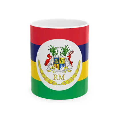 Presidential Standard of Mauritius (Mauritius) White Coffee Mug 11oz - Go Mug Yourself