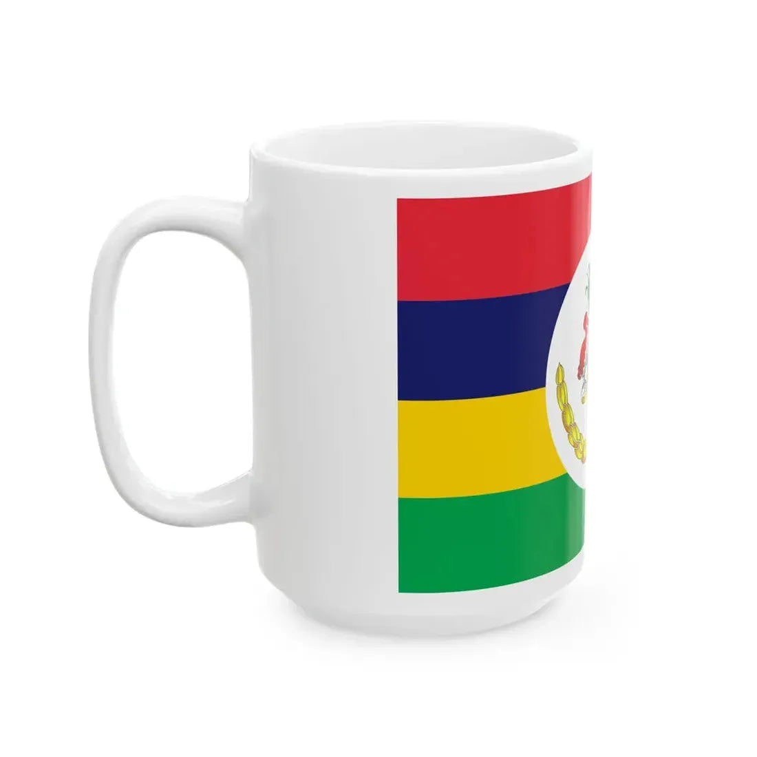 Presidential Standard of Mauritius (Mauritius) White Coffee Mug - Go Mug Yourself