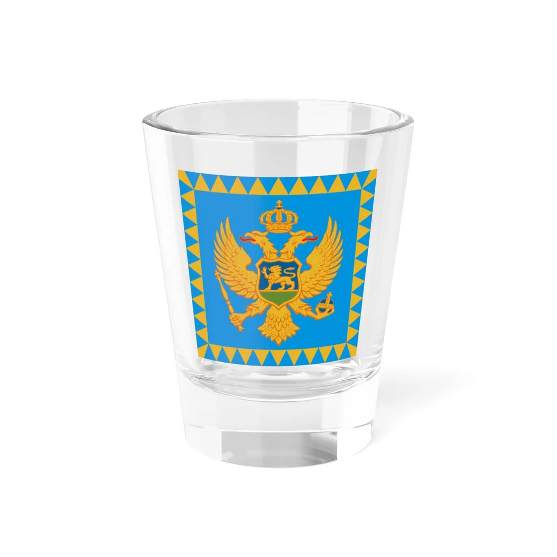 Presidential Standard of Montenegro at sea (Montenegro) Shot Glass 1.5oz 1.5oz - Go Mug Yourself