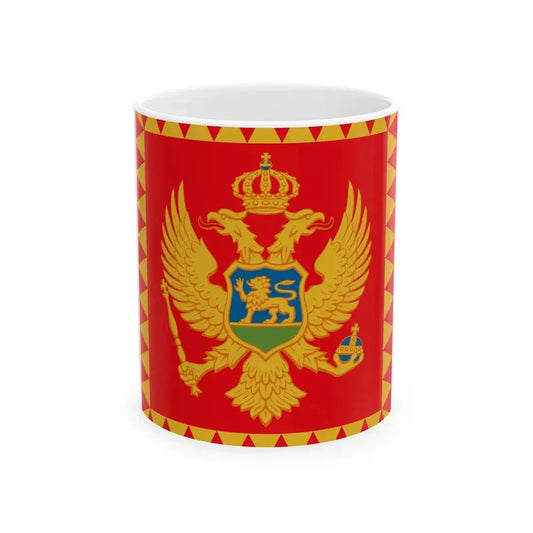 Presidential Standard of Montenegro (Montenegro) White Coffee Mug 11oz - Go Mug Yourself